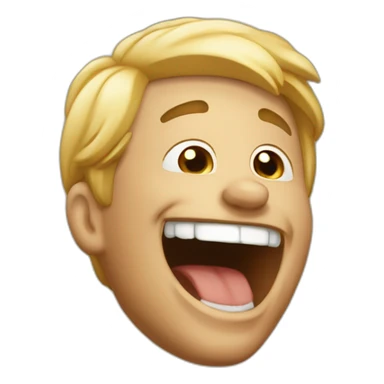 Man who’s laughing out loud sticker