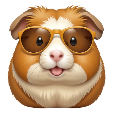 Porcellino d’india con occhiali da sole sticker