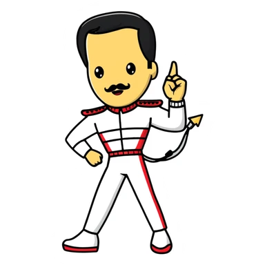 freddie mercury full body sticker