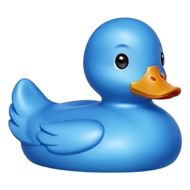 blue toy duck sticker