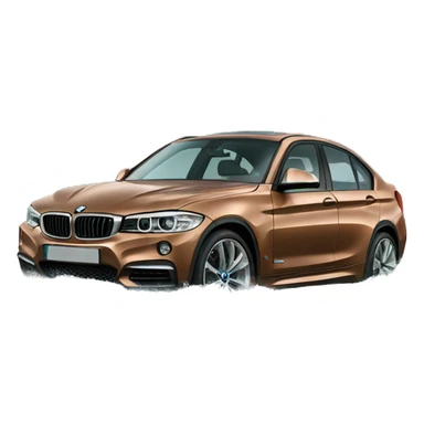 BMW car in sea sticker