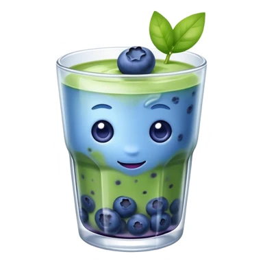 blueberry iced matcha sticker