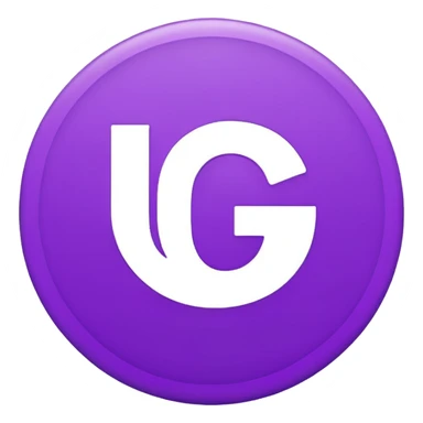 Purple circle 🟣 with letters iG in it sticker