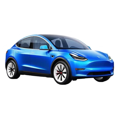 Tesla Model Y - Tesla (Model Year: 2022) (Iconic colour: Blue) sticker