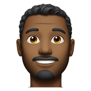 handsome man in realistic portrait black sticker