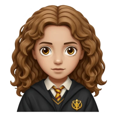 Beautiful Hermione Granger with wavy hair  sticker
