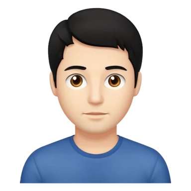 검정머리 30대 남성 제작 sticker