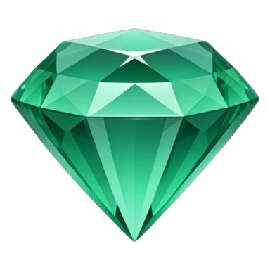 GREEN emerald, diamond gem shape sticker