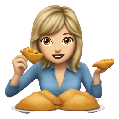 Taylor Swift comiendo empanadas  sticker