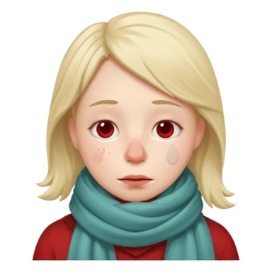 persona con gripe  sticker