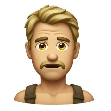 Disgusted man sticker