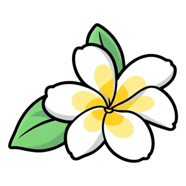 Plumeria  sticker