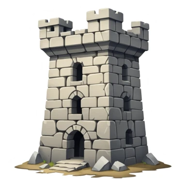 Ruined war tower sticker