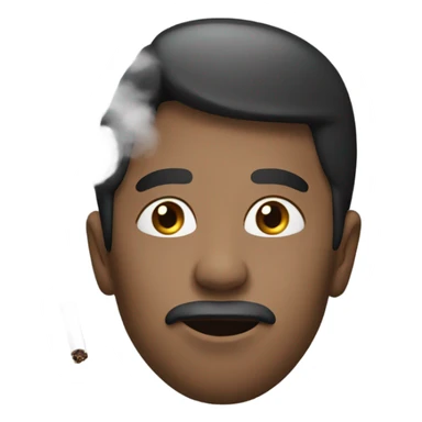 smoke coming out of nose  sticker