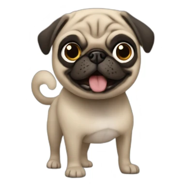 Sheldon Cooper the pug sticker