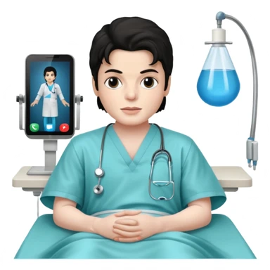 Micheal Jackson on the Surgery table sticker