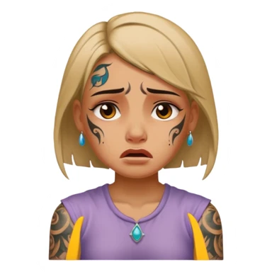 babylon ancient cry girl with tatooed sticker