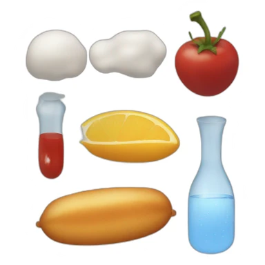 Iodine, water, food sticker