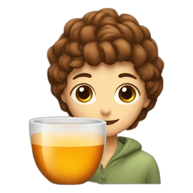 hot cup of tea sticker