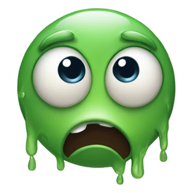 a one eye monster sad and crying sticker