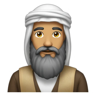 Arab with big beard sticker
