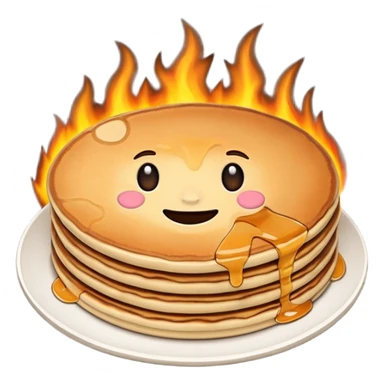 burned pancake sticker