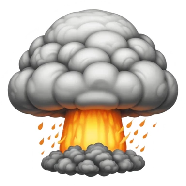 nuclear mushroom cloud sticker