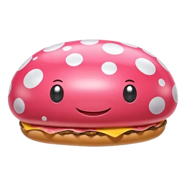   jeff koons style SPAM meat mushroom inflatable art sticker