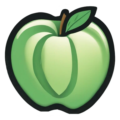 CREATE LINOCUT APPLE sticker