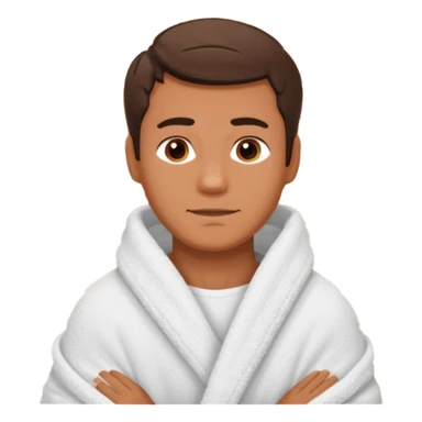 man in sauna sticker