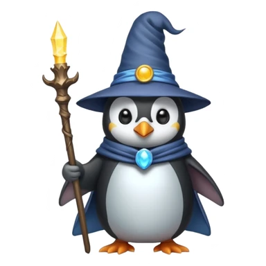 Penguin Wizard sticker