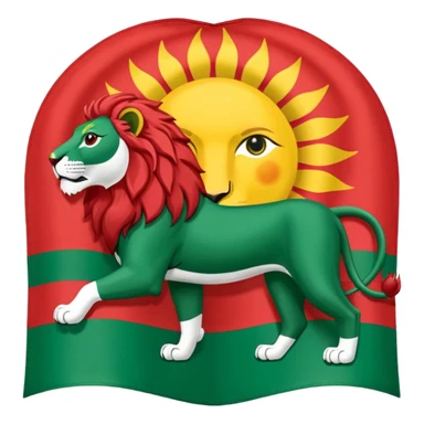 پرچم شیر و خورشید پهلوی رو بساز پرچم شیر و خورشید اون پرچم اصیل ایرانی شاهنشاهی sticker