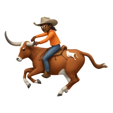Longhorn riding a buckeye sticker