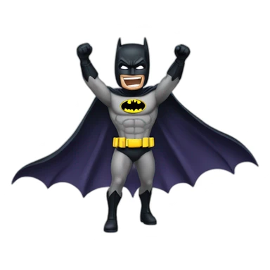 batman excited  sticker