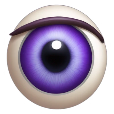 majestic godly violet iris eyeball serious intense symmetrical knowledgable sticker