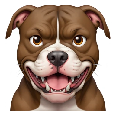 Scary pitbull sticker