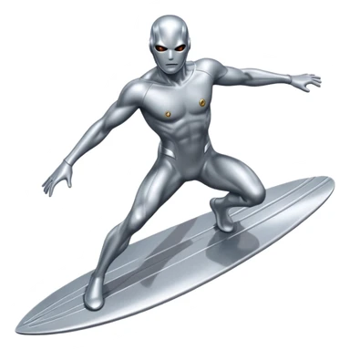 Surfista prateado  sticker