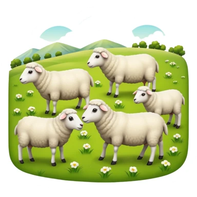 flock of sheep sticker