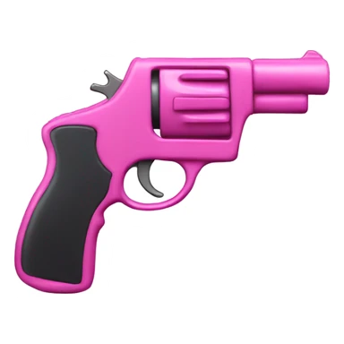 pink gun with a perspective on a slight angle sticker