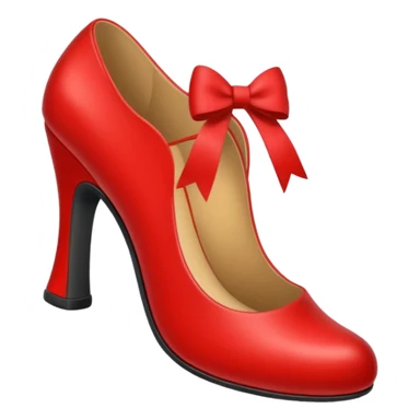 red shoe sticker
