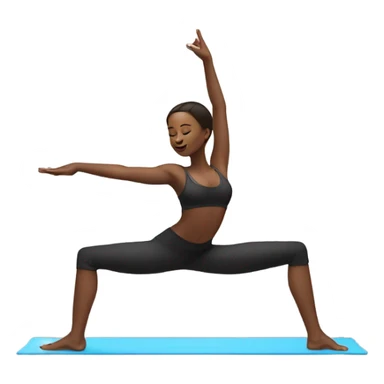 Girl doing candlestick pose sticker