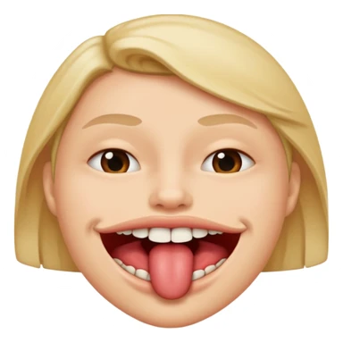 Biting your lower lip sensually sticker