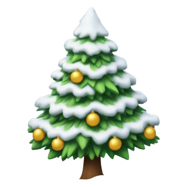 Christmas snow tree sticker
