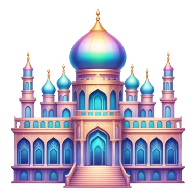 Epic divine legendary complex detailed iridescent gradients aesthetic-scenic palace sticker