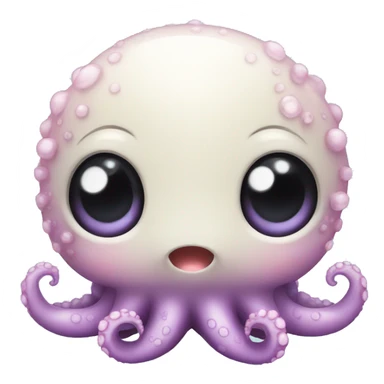 Cute little baby sea octopus sticker