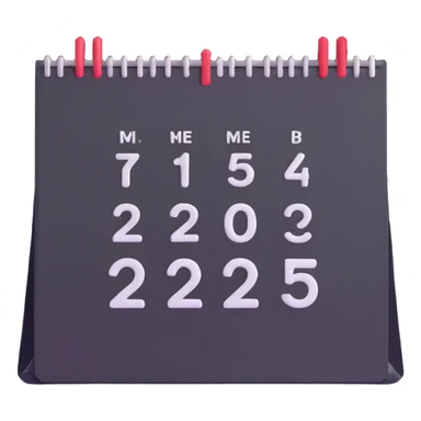 December 2025 calendar sticker