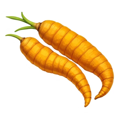Turmeric root with golden glow, anti-inflammatory food sticker