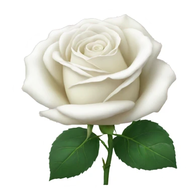 White rose  sticker