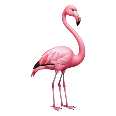 flamingo with shirt sticker