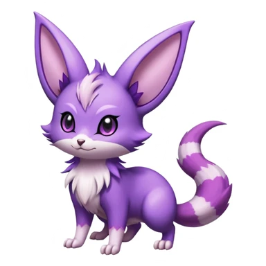 Shiny Furret-Espeon-Noibat-Hybrid (Full body) sticker